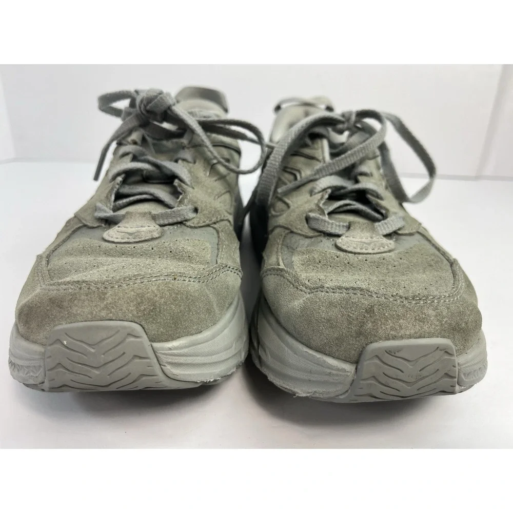 HOKA ONE ONE Clifton L Suede Gray Trail Men's 7.5 / W 8.5 Running Shoes 1122571
